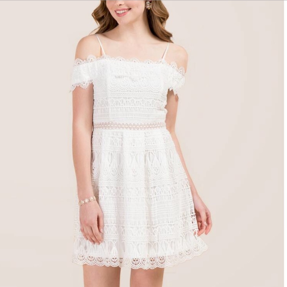 BRAND NEW W/ TAGS White Lace Dress